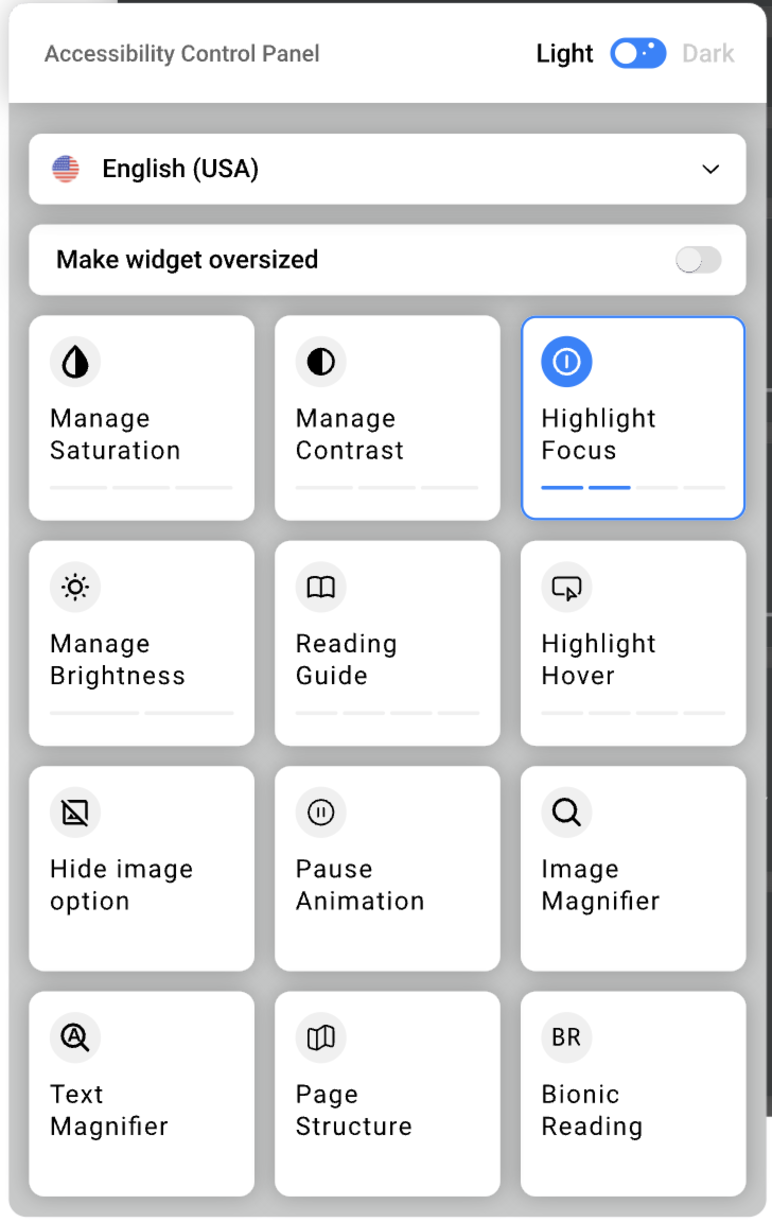 Inclusense Accessibility Widget Preview Wordpress Plugin - Rating, Reviews, Demo & Download