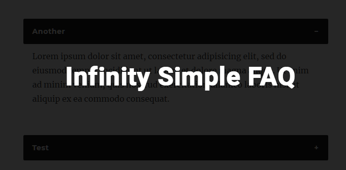 Infinity Simple FAQ Preview Wordpress Plugin - Rating, Reviews, Demo & Download