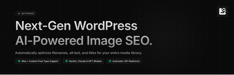 Infy – AI Image SEO Optimizer Preview Wordpress Plugin - Rating, Reviews, Demo & Download