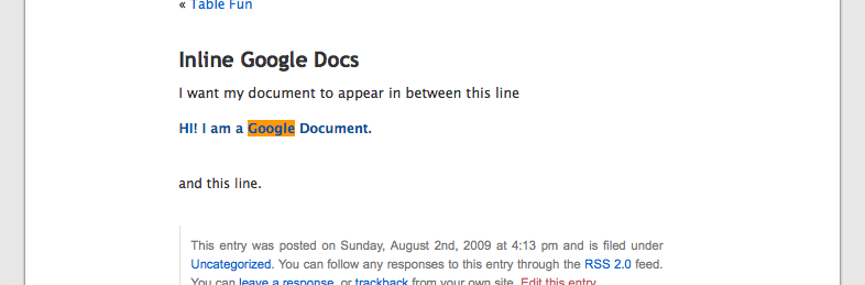 Inline Google Docs Preview Wordpress Plugin - Rating, Reviews, Demo & Download