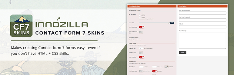 Innozilla Skins For Contact Form 7 Preview Wordpress Plugin - Rating, Reviews, Demo & Download