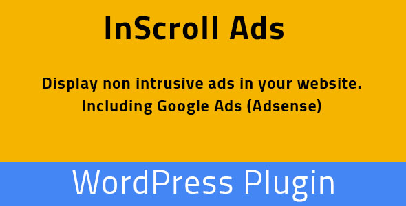InScroll Ads – WordPress Plugin Preview - Rating, Reviews, Demo & Download