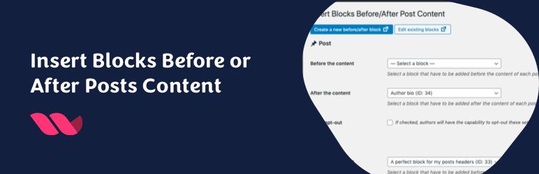 Insert Blocks Before Or After Posts Content Preview Wordpress Plugin - Rating, Reviews, Demo & Download