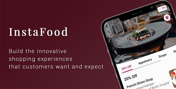 InstaFood – QR Menu, Food Delivery, Pickup And Dine-in Plugin for Wordpress Preview - Rating, Reviews, Demo & Download