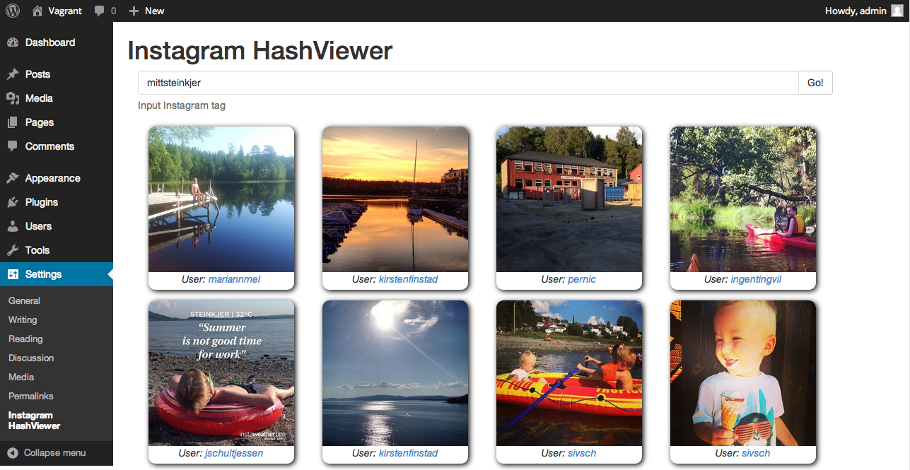 Instagram HashViewer Preview Wordpress Plugin - Rating, Reviews, Demo & Download