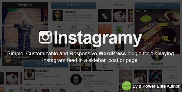 Instagramy – WordPress Plugin Preview - Rating, Reviews, Demo & Download