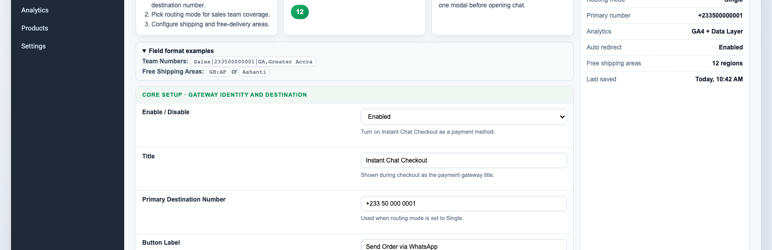Instant Chat Checkout Preview Wordpress Plugin - Rating, Reviews, Demo & Download