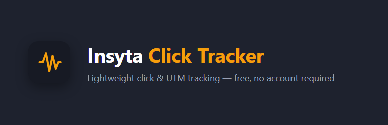 Insyta Click Tracker Preview Wordpress Plugin - Rating, Reviews, Demo & Download