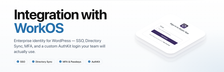 Integration With WorkOS Preview Wordpress Plugin - Rating, Reviews, Demo & Download
