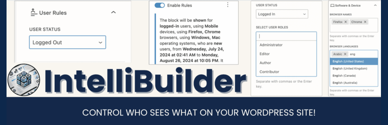 IntelliBuilder Preview Wordpress Plugin - Rating, Reviews, Demo & Download