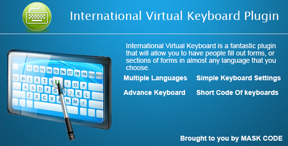 International Virtual Keyboard Plugin Preview - Rating, Reviews, Demo & Download
