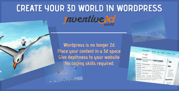 Inventive 3d World Engine Preview Wordpress Plugin - Rating, Reviews, Demo & Download