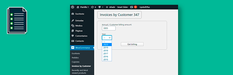 Invoices By Customer Preview Wordpress Plugin - Rating, Reviews, Demo & Download