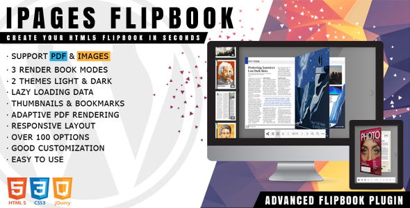 IPages WordPress Flipbook Preview - Rating, Reviews, Demo & Download