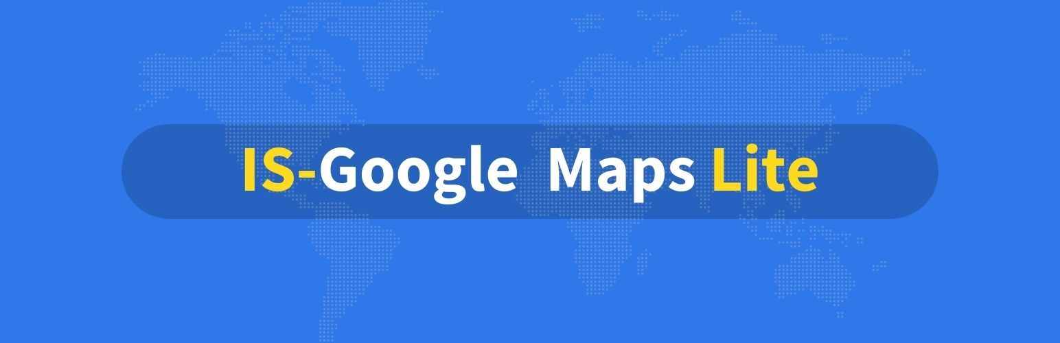 IS-Google Maps Lite Preview Wordpress Plugin - Rating, Reviews, Demo & Download