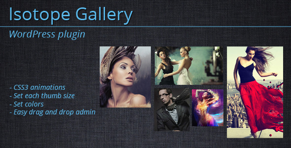 Isotope Gallery – WordPress Plugin Preview - Rating, Reviews, Demo & Download