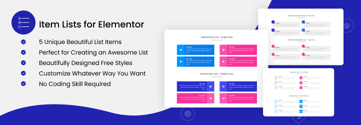 Item Lists For Elementor Preview Wordpress Plugin - Rating, Reviews, Demo & Download