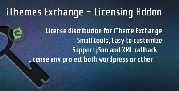 ITheme Exchange – Licensing Addon Preview Wordpress Plugin - Rating, Reviews, Demo & Download