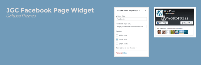 JGC Facebook Page Widget Preview Wordpress Plugin - Rating, Reviews, Demo & Download