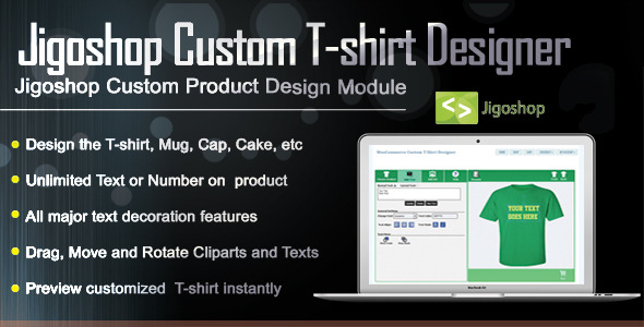 Jigoshop Custom T-Shirt And Product Designer Preview Wordpress Plugin - Rating, Reviews, Demo & Download