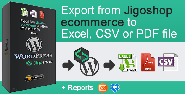 Jigoshop ECommerce Export Preview Wordpress Plugin - Rating, Reviews, Demo & Download