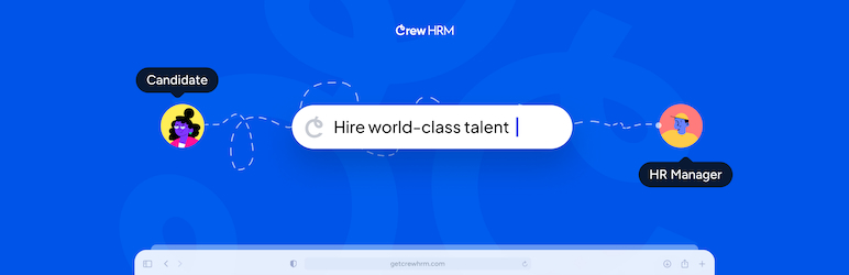 Job Manager And Recruitment Board For Employers And Candidates – Crew HRM Preview Wordpress Plugin - Rating, Reviews, Demo & Download