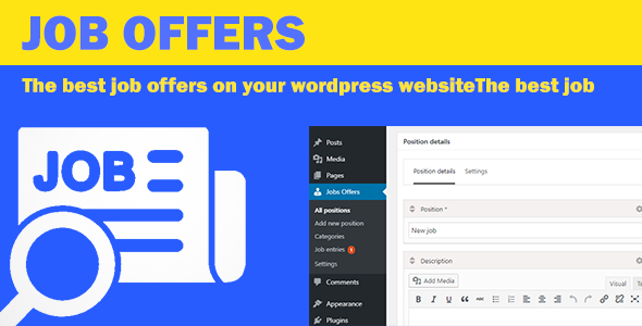 Job Offers Preview Wordpress Plugin - Rating, Reviews, Demo & Download