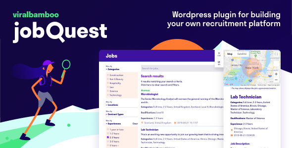 JobQuest – WP Job Recruitment Board Preview Wordpress Plugin - Rating, Reviews, Demo & Download