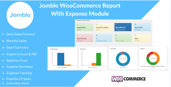 Jomblo WooCommerce Reporting With Expenses Module Preview Wordpress Plugin - Rating, Reviews, Demo & Download