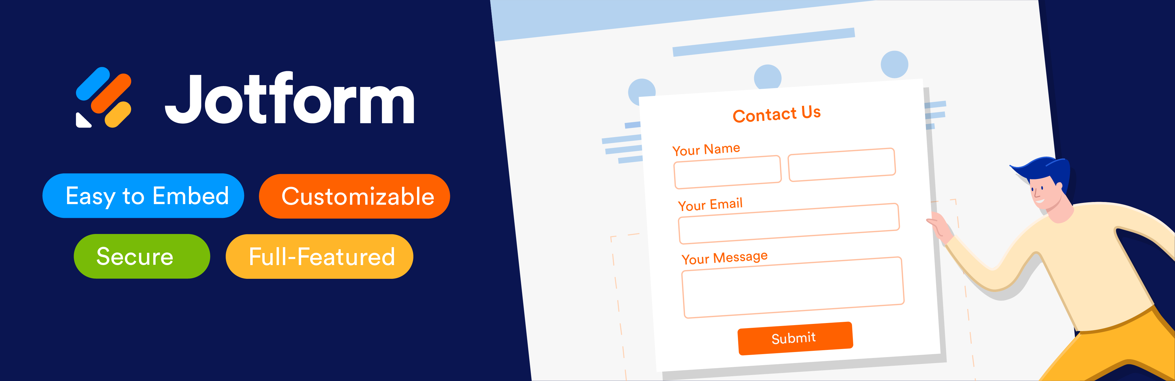 Jotform Online Forms – Drag & Drop Form Builder, Securely Embed Contact Forms Preview Wordpress Plugin - Rating, Reviews, Demo & Download
