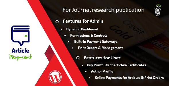 Journal Payment Wordpress Addon Plugin Preview - Rating, Reviews, Demo & Download