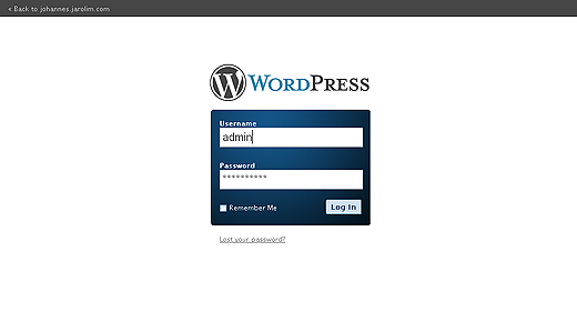 JP Admin StylishBlue Preview Wordpress Plugin - Rating, Reviews, Demo & Download