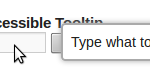 JQuery Accessible Tooltip