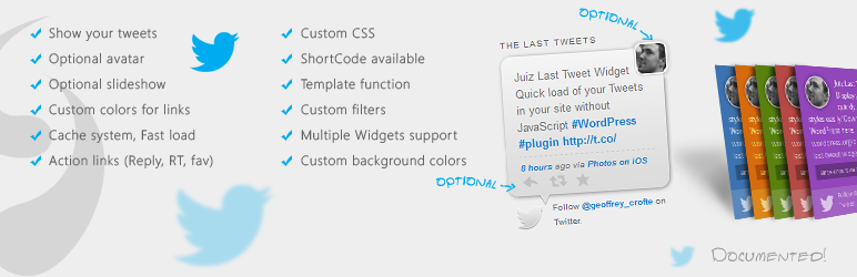 Juiz Last Tweet Widget Preview Wordpress Plugin - Rating, Reviews, Demo & Download