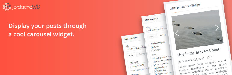 JWD PostSlider Widget Preview Wordpress Plugin - Rating, Reviews, Demo & Download