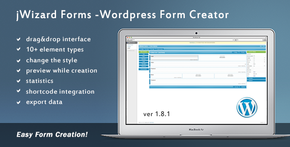 JWizard Forms – WordPress Form Creator Preview - Rating, Reviews, Demo & Download