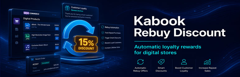 Kabook Rebuy Discount Preview Wordpress Plugin - Rating, Reviews, Demo & Download