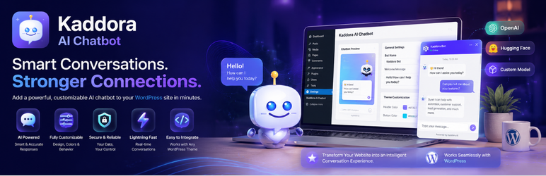Kaddora-ai-chatbot Preview Wordpress Plugin - Rating, Reviews, Demo & Download