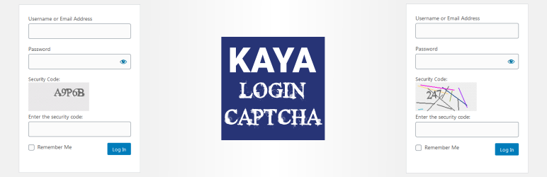 Kaya Login Captcha Preview Wordpress Plugin - Rating, Reviews, Demo & Download