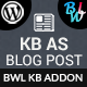 KB Display As Blog Post – Knowledge Base Addon