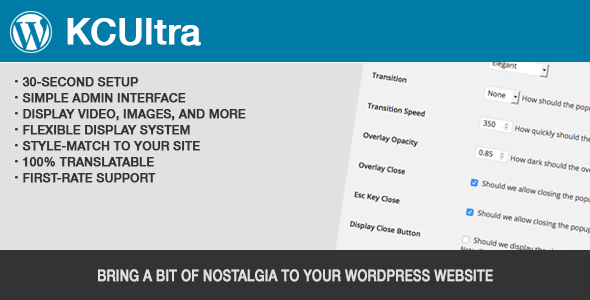 KCUltra Preview Wordpress Plugin - Rating, Reviews, Demo & Download