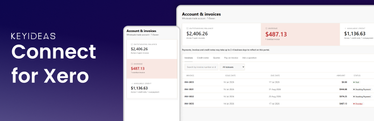 Keyideas Connect For Xero Preview Wordpress Plugin - Rating, Reviews, Demo & Download