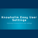 KH Easy User Settings