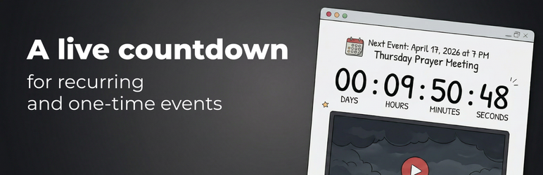 KindPixels Next Event Countdown Preview Wordpress Plugin - Rating, Reviews, Demo & Download
