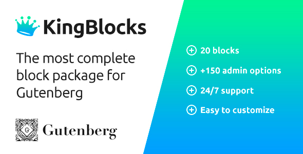 KingBlocks – Amazing Gutenberg Blocks Preview Wordpress Plugin - Rating, Reviews, Demo & Download