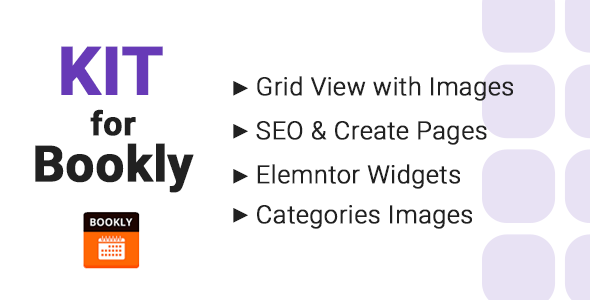 Kit For Bookly – Seo, Grid View With Images, Elementor Widgets Preview Wordpress Plugin - Rating, Reviews, Demo & Download