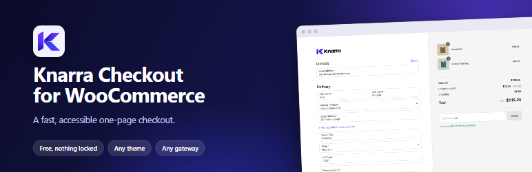 Knarra Checkout For WooCommerce Preview Wordpress Plugin - Rating, Reviews, Demo & Download