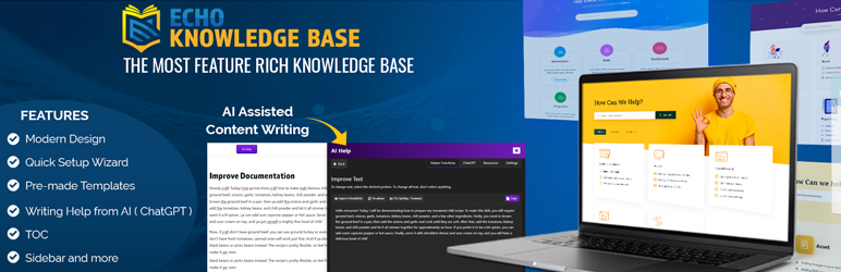 Knowledge Base – Best Documentation And FAQs Plugin With AI Assistance Preview - Rating, Reviews, Demo & Download
