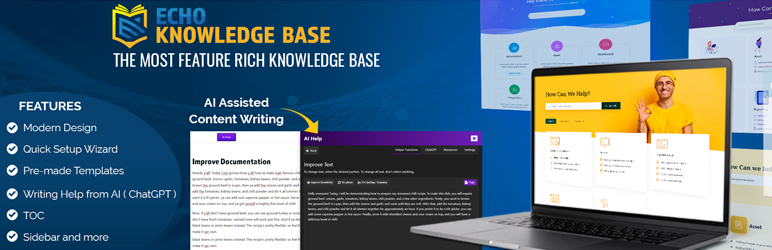 Knowledge Base – Excellent Documentation And FAQs Plugin With AI Assistance Preview - Rating, Reviews, Demo & Download