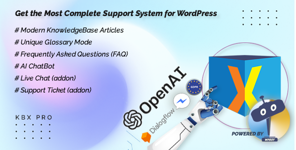 KnowledgeBase, Glossary, FAQ, HelpDesk ChatBot With ChatGPT Preview Wordpress Plugin - Rating, Reviews, Demo & Download
